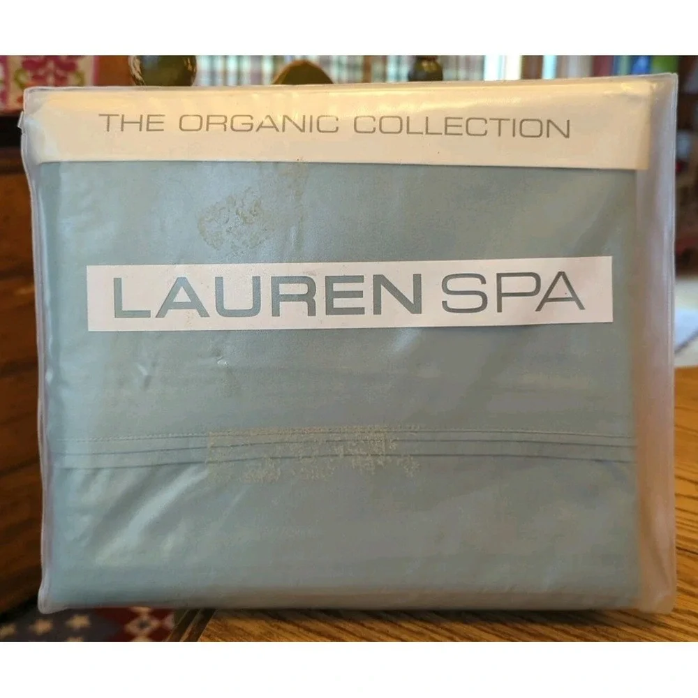 New Ralph Lauren Spa Organic Cotton Tidal Pool Twin 66 X 86